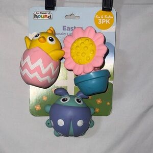 Outward Hound Easter Fun & Festive Squeaky Latex Dog Toys 3-Pack